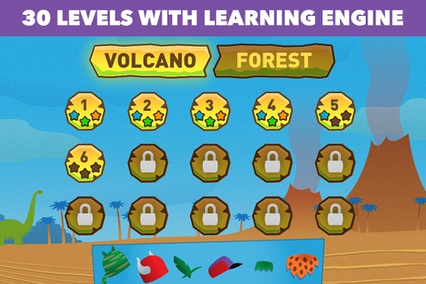 Dino Sight Words: Kindergarten Learning Game screenshot 3