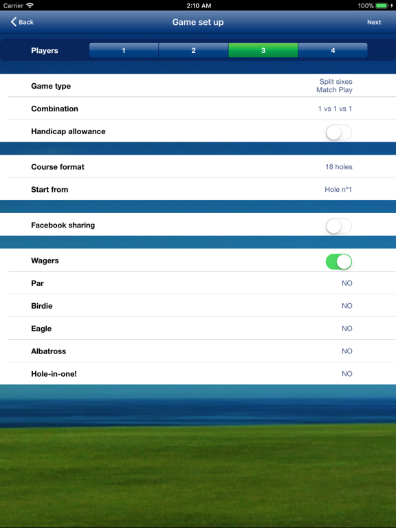 Mobitee Golf GPS Rangefinder Scorecard Flyover screenshot