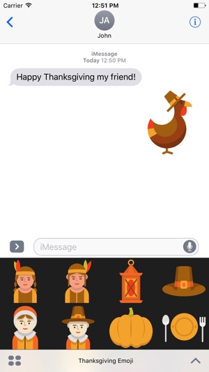 Thanksgiving Emoji -Family Day