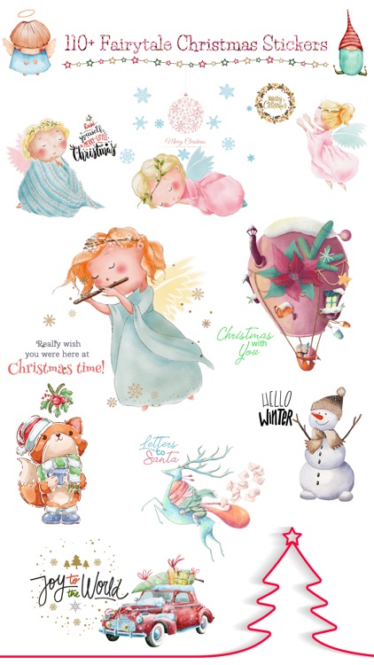 Fairytale Christmas Stickers