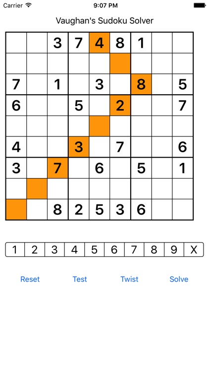 sudoku solver by vaughan harper