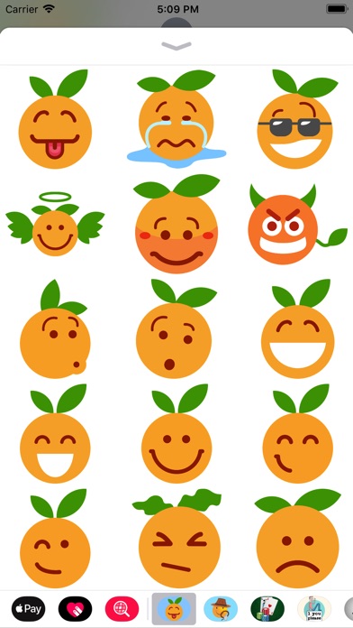 Clementine Orange Stickers screenshot 3