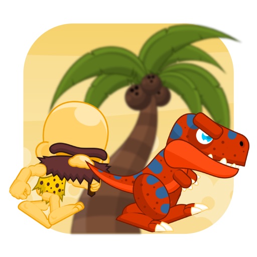 Angry Caveman: Dinosaur Hunter iOS App