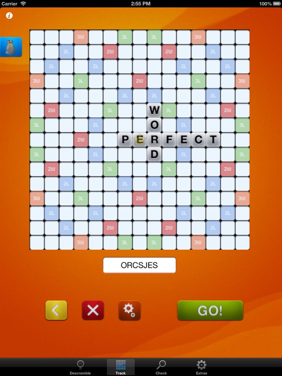 Descrambler - unofficial word game solver for SCRABBLE®, Words with Friends and Wordfeud crossword games screenshot