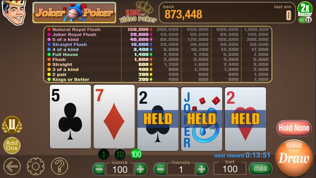 100 Hand Video Poker App