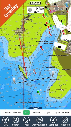 Brittany Nautical Charts HD(圖2)-速報App