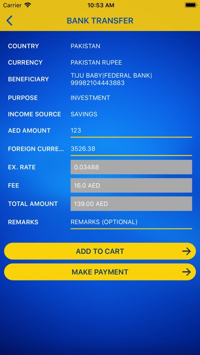 Emirates India Int’l Exchange screenshot 3