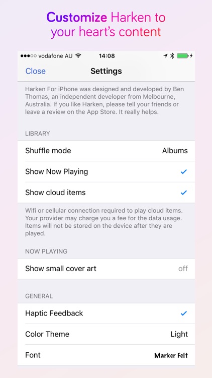 Harken Lite Music Player screenshot-3