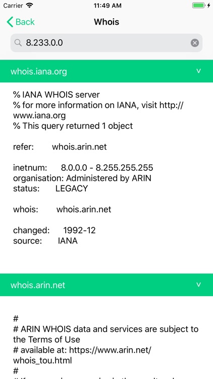 WhoIs  NetTools