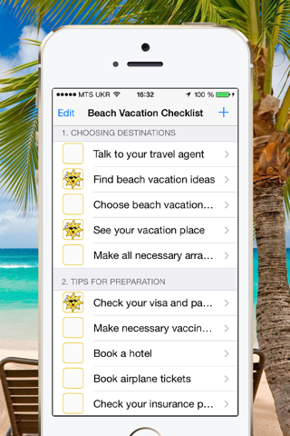Beach Vacation Checklist screenshot 2