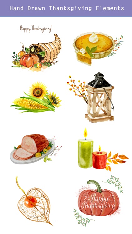 Thanksgiving Watercolor Set screenshot-3