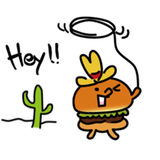 Burgerman in Texas Sticker icon