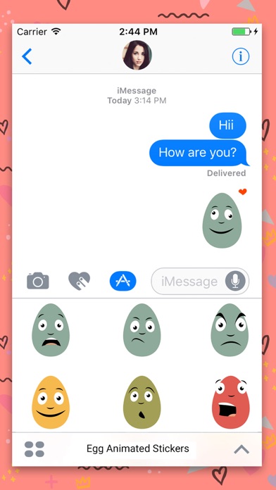Egg Animated Chat Stickers screenshot 2