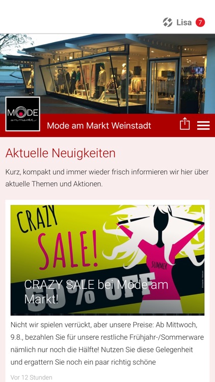 Mode am Markt Weinstadt