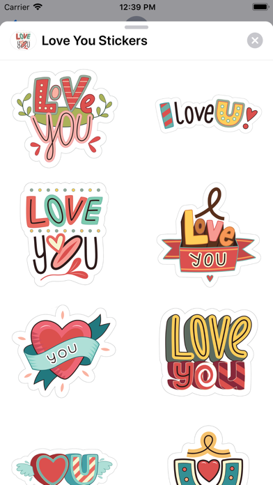 Love You Sticker Pack screenshot 2