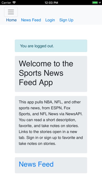 SportsFeed screenshot 3