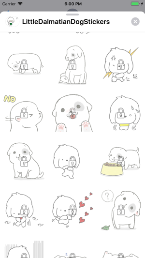 Little Dalmatian Dog Stickers(圖5)-速報App