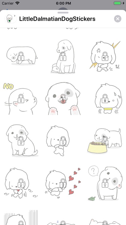 Little Dalmatian Dog Stickers screenshot-4