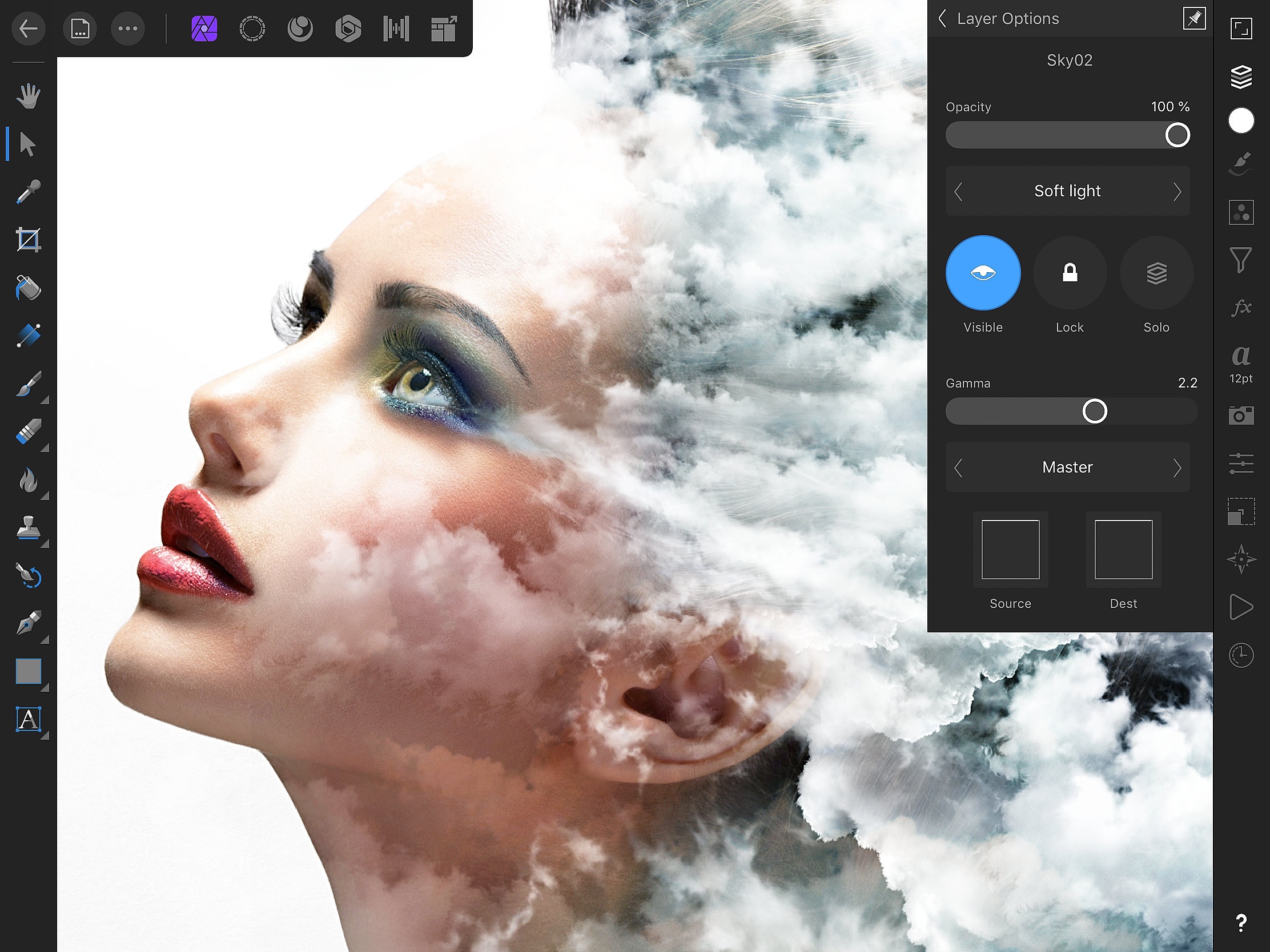 Screenshot do app Affinity Photo