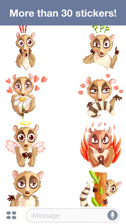 Lemur - Cute stickers