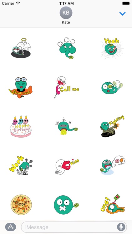 A Cute Tadpole Stickers Pack