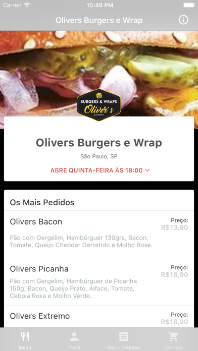 How to cancel & delete Olivers Burgers e Wrap Delivery from iphone & ipad 1