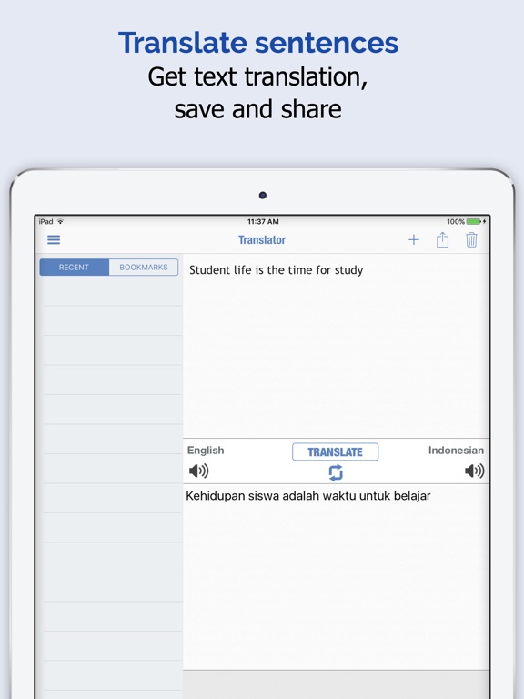 Indonesian Dictionary + iPad Indonesian Dictionary + iPad