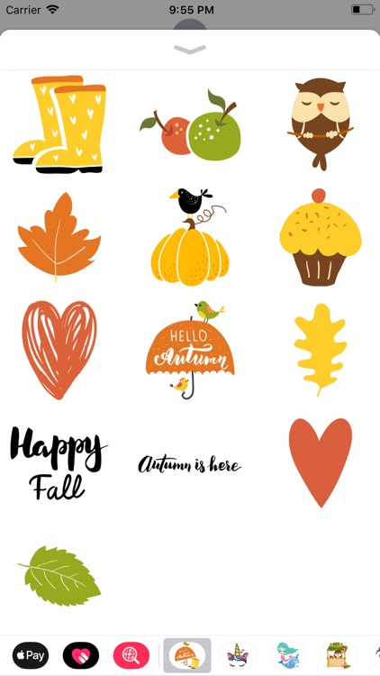 Hello Happy Autumn Stickers