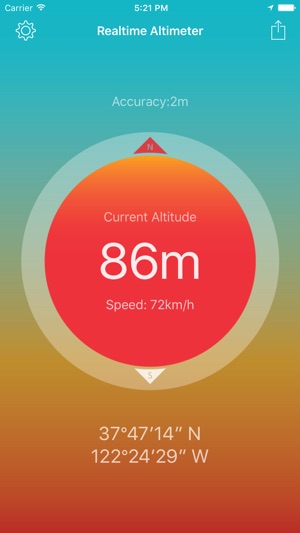 Realtime Altimeter - GPS,BARO(圖1)-速報App