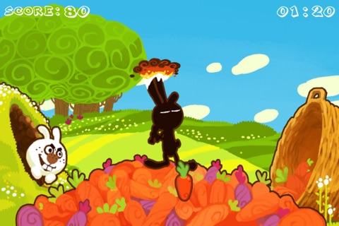 Funny Rabbit And Carrots screenshot 3