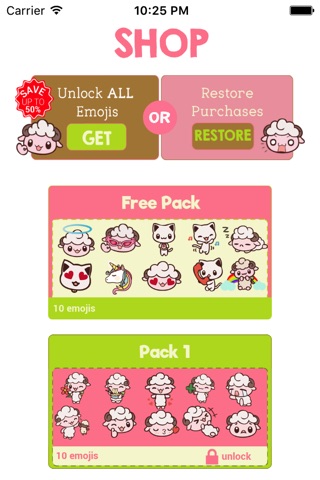 Little Lamb Emoji Stickers screenshot 2
