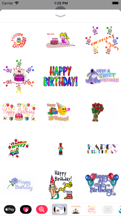 birthday animated stickers screenshot 4