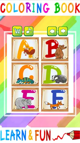 Game screenshot ABC Animals Coloring books mod apk