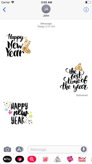 Happy New Year Wishes Sticker(圖2)-速報App