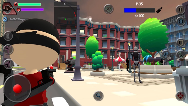 Stickman Robots Battle screenshot-0