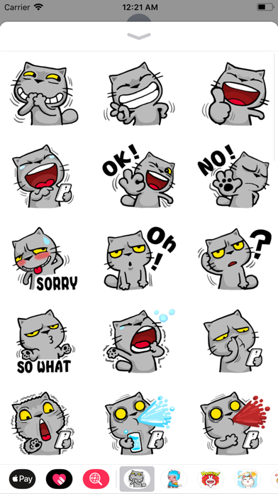 Crazy Cat Sticker screenshot 2