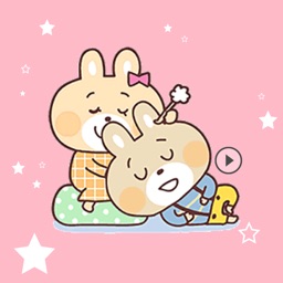 Cute Rabbit Love Animated