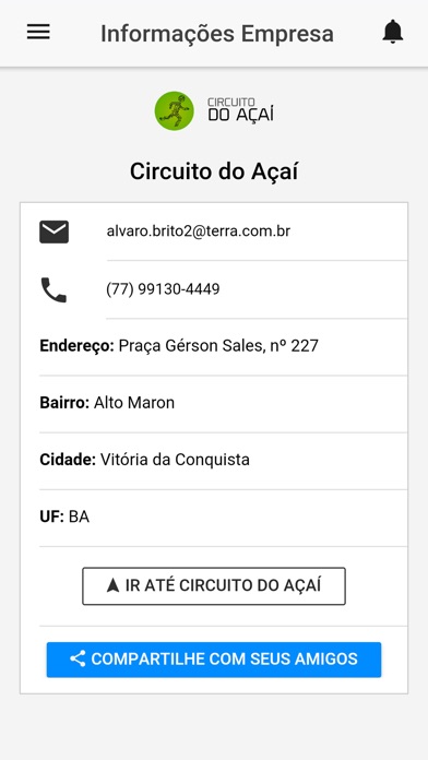 Circuito do Açaí - Cartão screenshot 2