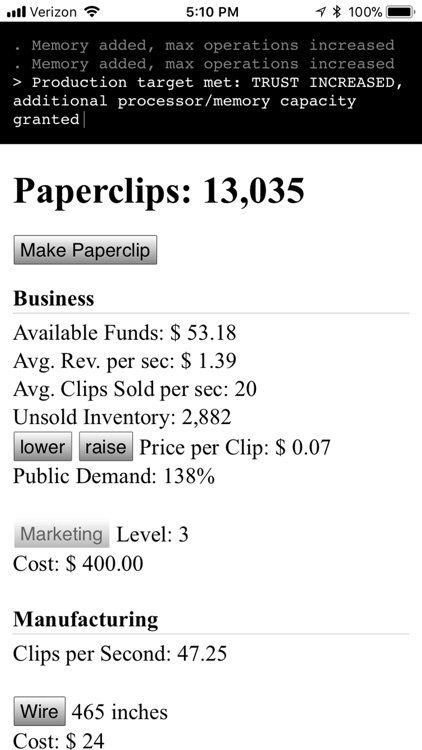 Universal Paperclips™