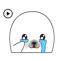 Animated Lovely Seal Sticker