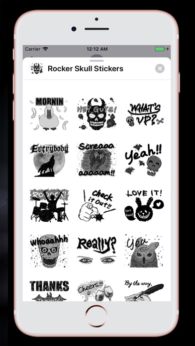 How to cancel & delete Scary Rocker Skull Stickers from iphone & ipad 2