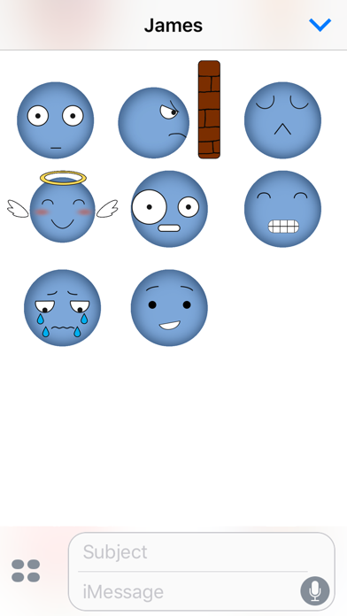 Animated Blue Emojis screenshot 2