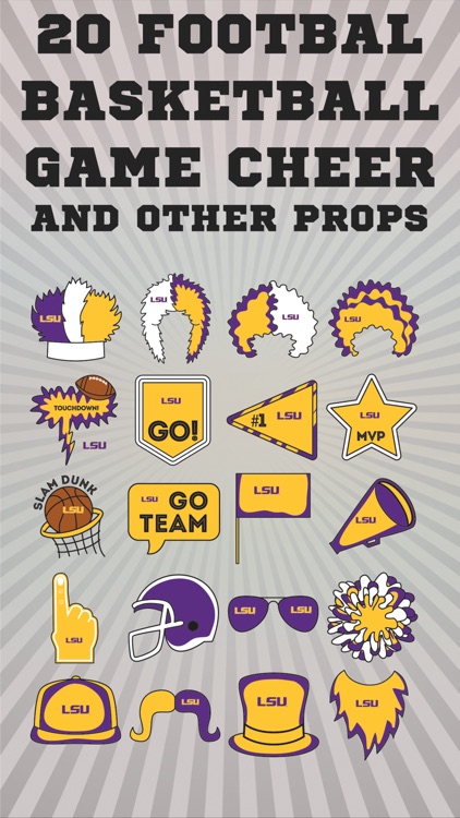 LSU Tigers Selfie Stickers