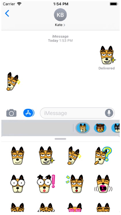 TF-Dog Small 1 Stickers