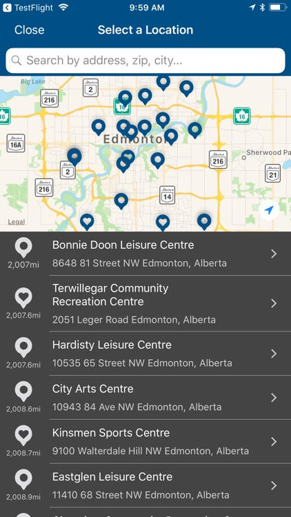 City of Edmonton Rec Centres