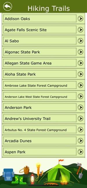 Michigan Campgrounds & Trails(圖4)-速報App