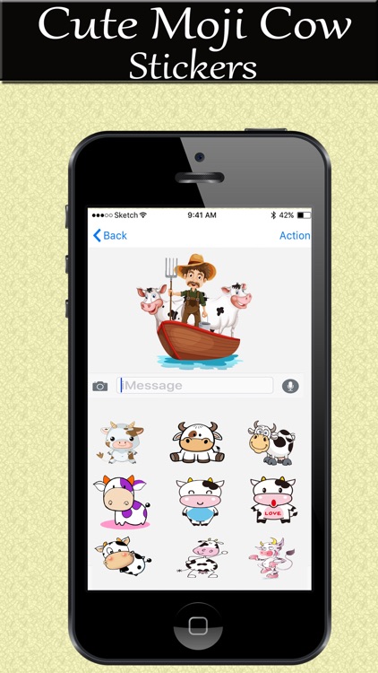 Moody Cow Stickers
