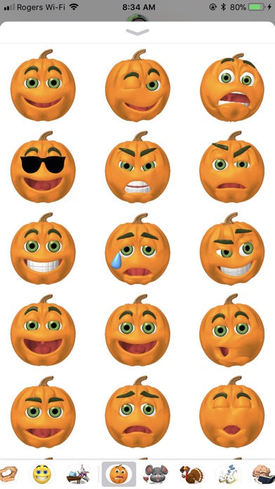 Pumpkin Smilies screenshot 2