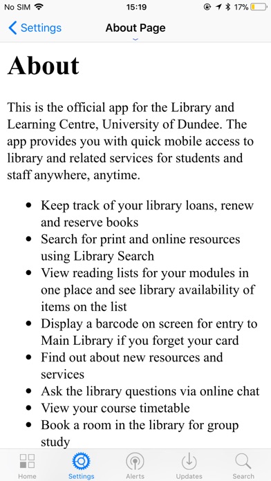 University of Dundee screenshot 3