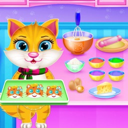 Kitty Cookie Maker Bakery Game